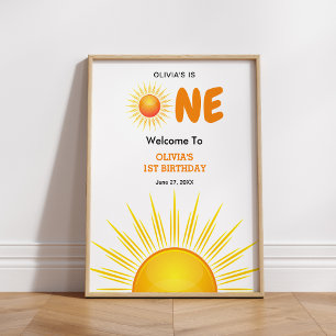 Affiche Premier voyage autour du soleil 1er anniversaire B