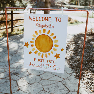 Affiche Premier Voyage Autour Du Soleil-Soleil Accueil