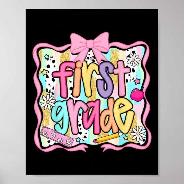 Affiche Première Année De Retour À L'École Coquette Pink B (Devant)