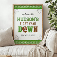 Première année Football bas 1er anniversaire Affic