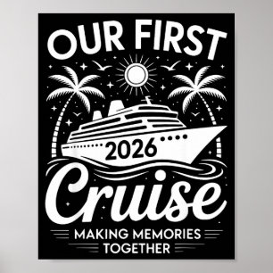 Affiche Première croisière 2026 ensemble voyage en famille