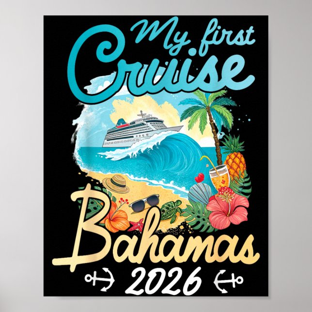 Affiche Première croisière bahamas 2026 voyage vacances co (Devant)