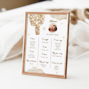 Affiche Première étape de l'infographie de l'ours en peluc