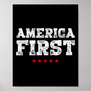 Affiche Première femme pro-trump