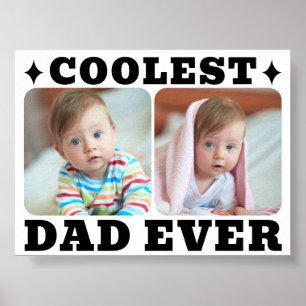 Affiche Première Fête des Pères Papa le Plus Cool Bébé Pho