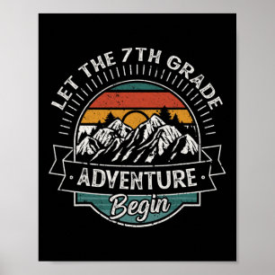 Affiche Première journée amusante à l'école, que l'aventur