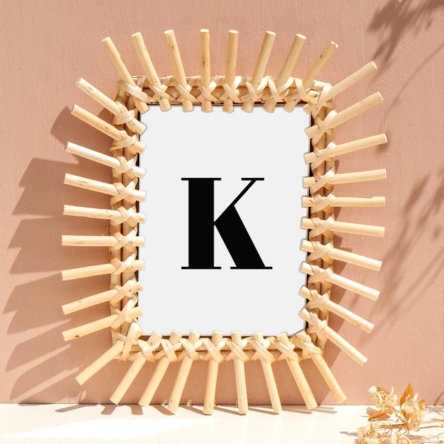 Affiche Première lettre | Monogram Modern Stylish Trendy (Créateur téléchargé)