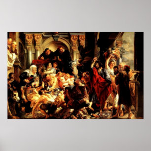 Affiche Première purification du Temple par Jésus (Jean 2: