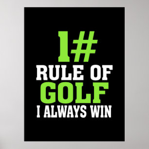 Affiche Première Règle De Golf