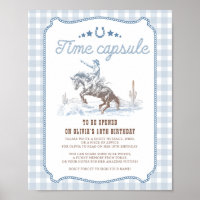 Première Rodéo Signe de capsule temporelle occiden