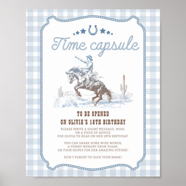 Affiche Première Rodéo Signe de capsule temporelle occiden (Devant)