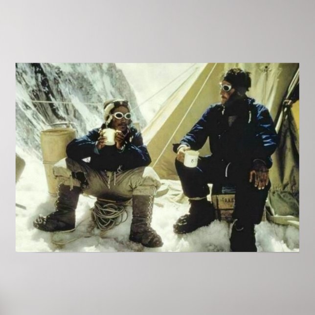 Affiche Premiers Hommes à Conquérir Everest Hillary Norgay (Devant)