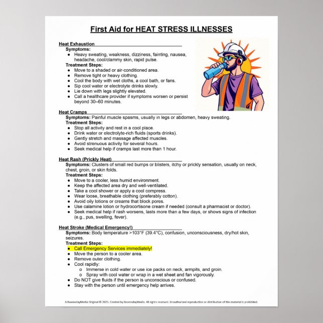 Affiche Premiers soins pour les maladies liées au stress t (Devant)
