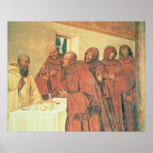 Affiche Prenant la communion, de la vie de St Benoît (f