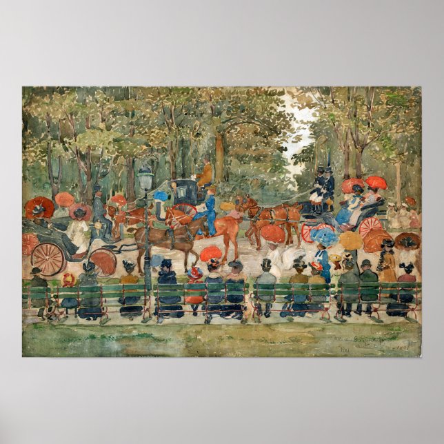 Affiche Prendergast - Central Park (Devant)