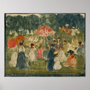 Affiche Prendergast - Central Park 1901