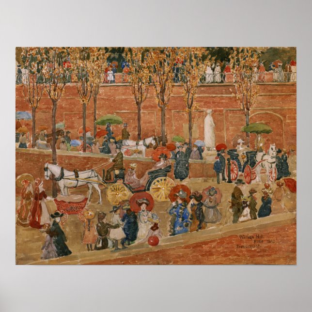 Affiche Prendergast - Colline Pincian Rome (Devant)