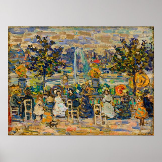 Affiche Prendergast - Dans les jardins du Luxembourg (Devant)