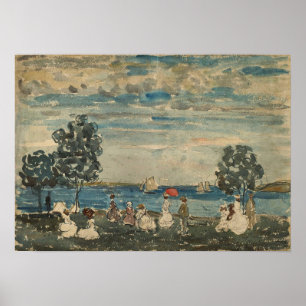 Affiche Prendergast - Figures On A Beach 1910