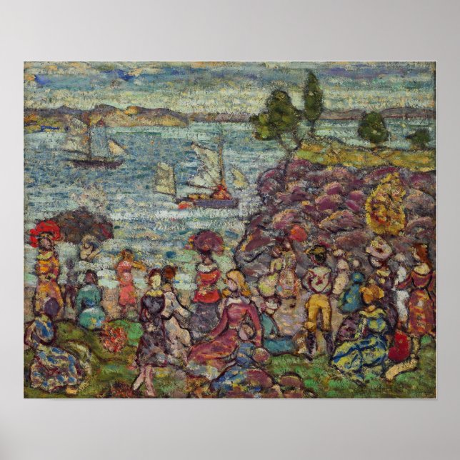 Affiche Prendergast - La Course en Barque (Devant)
