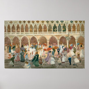 Affiche Prendergast - Lumière sur la Piazzetta