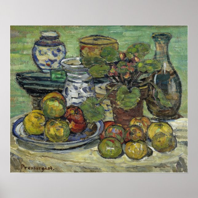 Affiche Prendergast - Nature morte aux pommes (Devant)