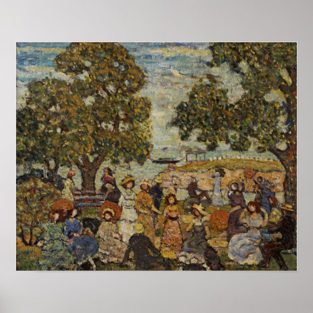 Affiche Prendergast - Paysage Avec Chiffres (Devant)