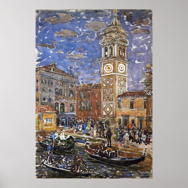 Affiche Prendergast - San Maria Formosa Venise 1912 (Devant)