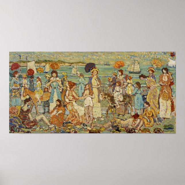 Affiche Prendergast - Scène de plage (Devant)