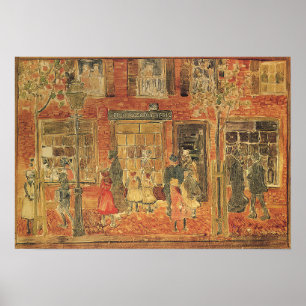 Affiche Prendergast - Scène de rue 1894