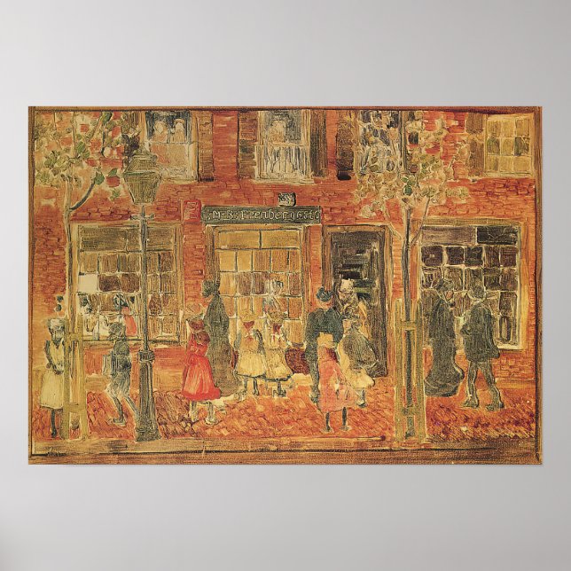 Affiche Prendergast - Scène de rue 1894 (Devant)