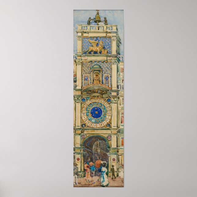Affiche Prendergast - Tour horloge Venise (Devant)