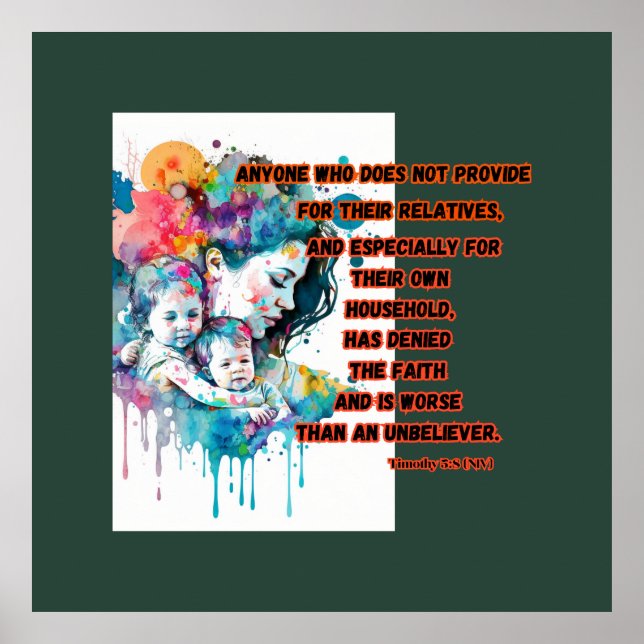 Affiche Prendre soin de la famille : un acte fondamental d (Devant)