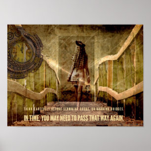 Affiche Prenez garde de l'affiche de motivation orientée