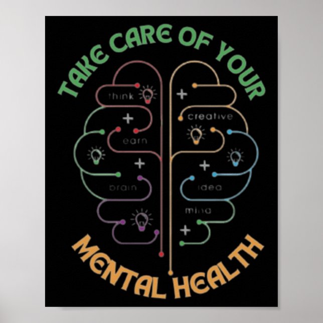 Affiche Prenez Soin De Votre Santé Mentale (Devant)