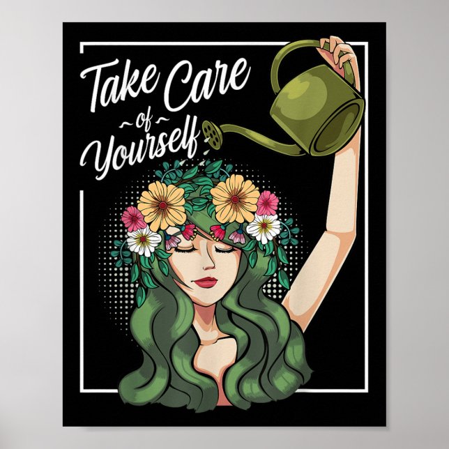 Affiche Prenez soin de vous-même amour corps Ment positif (Devant)