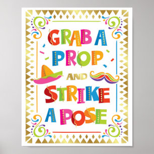 Affiche PRENEZ UN ACCESSOIRE ET STRIKEZ UNE POSE Panneau d