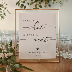 Affiche Prenez un coup de feu et prenez un siège Mariage