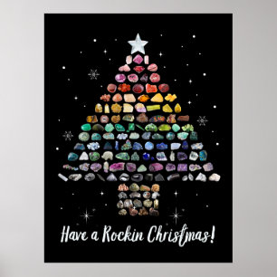 Affiche Prenez un Noël Rockin ! Arbre de Noël en cristal