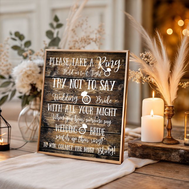 Affiche Prenez une bague, ne dites pas Mariage, jeu de Bab (Créateur téléchargé)
