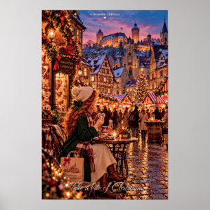 Affiche Prenez une bouchée de Noël Nuremberg Allemagne