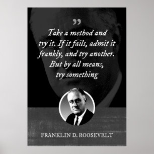 Affiche Prenez une méthode et essayez-la. Si elle échoue, 