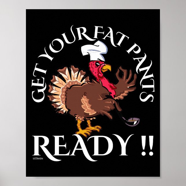 Affiche PRENEZ VOS PANIERS GRAS PRÊTS À L'action de grâce  (Devant)