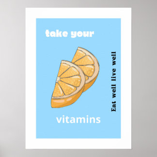 Affiche Prenez vos vitamines