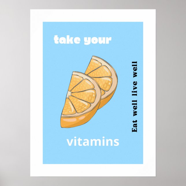 Affiche Prenez vos vitamines (Devant)