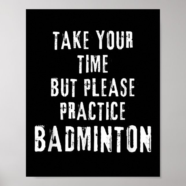 Affiche Prenez Votre Temps Terrain D'entraînement De Badmi (Devant)