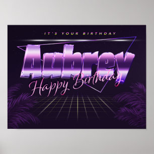 Affiche Prénom de l'anniversaire de l'affiche