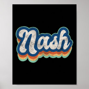 Affiche Prénom Garçon Style Vintage 70s 80s Personnalisé