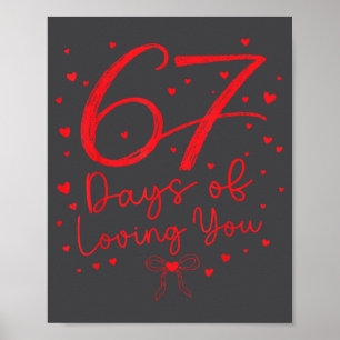 Affiche Prépa 67 Jours À T'aimer Saint-Valentin Six Sept 6