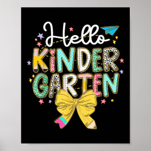 Affiche Prépa Bonjour Enseignant de Maternelle Coquette Re